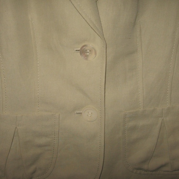 Ann Taylor Size 2 Blazer Jacket Linen Green - Picture 4 of 5